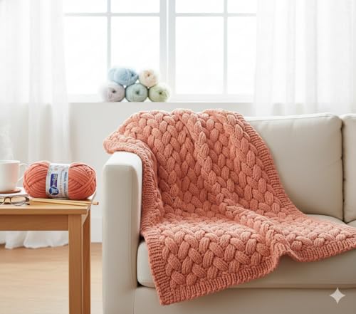 Image of ProKart Premium Blankie Wool, Plush & Cuddly, Chenille Yarn Supersoft Hand Knitting Wool Ball | Blanket Thick /Mottu Yarn Ball Suitable for Hand Knitting and Crocheting for Baby, Adult, Sweaters, caps, Throws, Home Furnishing, Scarves, Blankets (Beige)