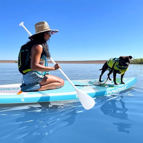 Image of FunWater Stand Up Paddle Board Ultra-Light Inflatable Paddleboard with SUP Accessories for Adults & Youth of All Skill Levels (Blue Dove)