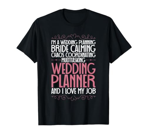 Wedding Planning Bride Calming Wedding Specialists T-Shirt, Men, Black, Small