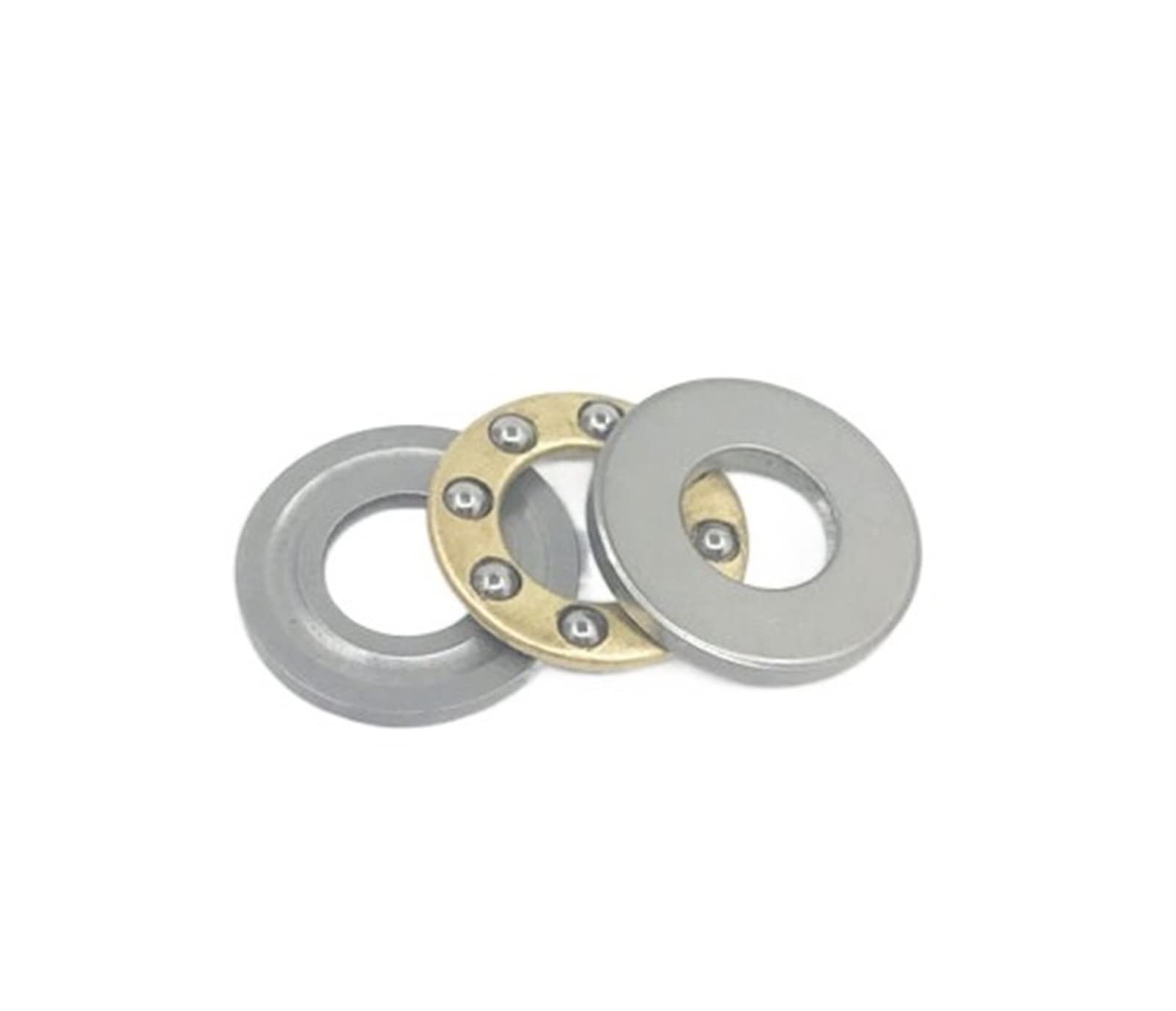 Deep Groove Double Rubber Seal Bearings 5pcs F2.5-6M 2.5x6x3mm Thrust Ball Bearing Miniature Bearing Plane Thrust Ball Bearing