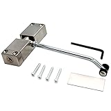 Spring Door Closer, Stainless Steel Adjustable Automatic Door Closer for Residential/Commercial use,