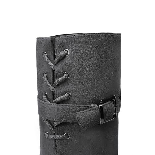 Image of DREAM PAIRS Women's Over The Knee Flats Slouch Thigh Boots