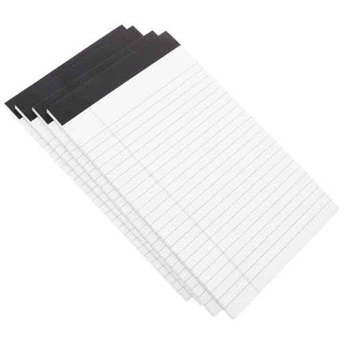 EXQUIMEUBLE リーガルパッド 横罫線付き冊 書き込み用ポータブルメモ帳 使いやすい撕り取り式 ノートパッド 学校 オフィス用