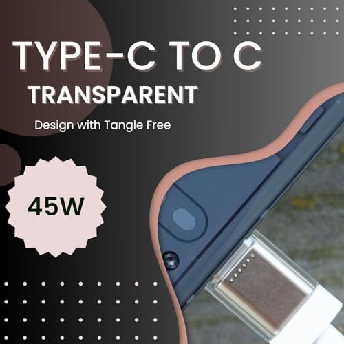 Image of Si Original 45W Type-C to C Charging Cable Compatible with Nothing /CMF /Google /Samsung & Others Type-C Devices