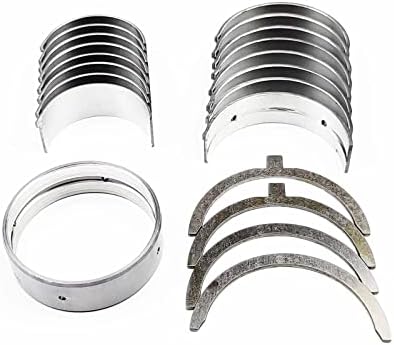 WSbaodan Main Bearing Con Rod Bearing Thrust Washer Compatible with Kubota V1702 V1702B Engine L2850DT Tractor KH90 Mini Excavator Bobcat 743 733 Skid Loader Replacement Parts