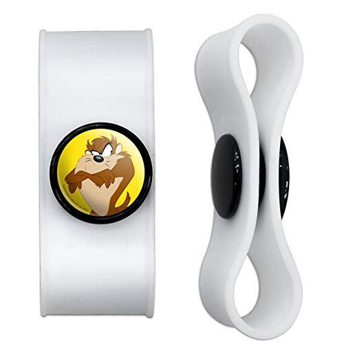 GRAPHICS & MORE Looney Tunes Taz Headphone Earbud Cord Wrap - Charging Cable Manager - Wire Organizer Set of 2 - White