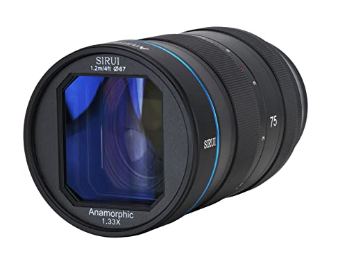 Sirui 75mm f/1.8 1.33x Anamorphic Prime Lens (All Lens Mounts, Blue Flare) - image 2