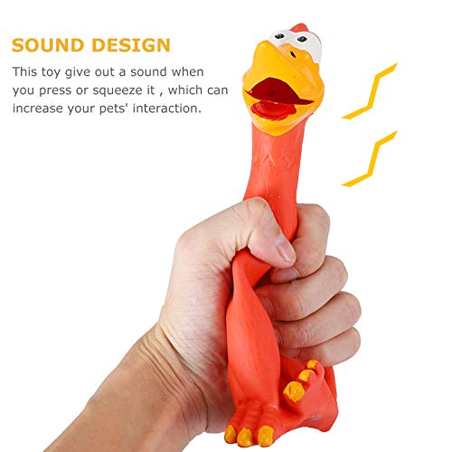 TEHAUX 2 peças de brinquedos para cães de galinha gritando Squeeze Sound Brinquedo para animais de e