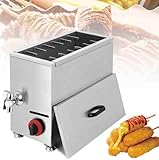 ❤【Haute efficacité】Cette friteuse est chauffée par du GPL (gaz de pétrole liquéfié) + une vanne de gaz basse pression. Chauffe rapidement et uniformément, et la température peut être facilement ajustée par un bouton for répondre à vos différents besoins en matière de friture d'aliments.