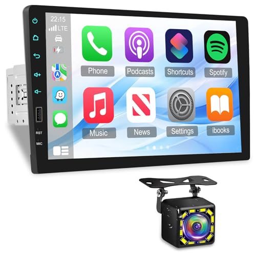 NHOPEEW 1 DIN 9 Pulgadas Equipo de Sonido para Coche con conexión Mirror Link por Cable, Bluetooth FM EQ, Control en el Volante, función para Compartir el Mismo vídeo + cámara de Marcha atrás NHOPEEW 1 DIN 9 Pulgadas Equipo de Sonido para Coche con conexión Mirror Link por Cable, Bluetooth FM EQ, Control en el Volante, función para Compartir el Mismo vídeo + cámara de Marcha atrás