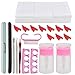 Produktbild TIMESETL Nagellackentferner Clips Set, 10 Finger Nagel Kappe Klammer 550 Nagellackentferner Pads Gel Polish Remover, Nagelfeile Pufferblock Nagelhautschäler Nagelhautschieber und 2x 60ml Flaschen