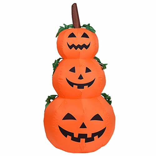 Décoration gonflable Halloween pour jardin citrouilles LED RLKHXBS animer la pelouse