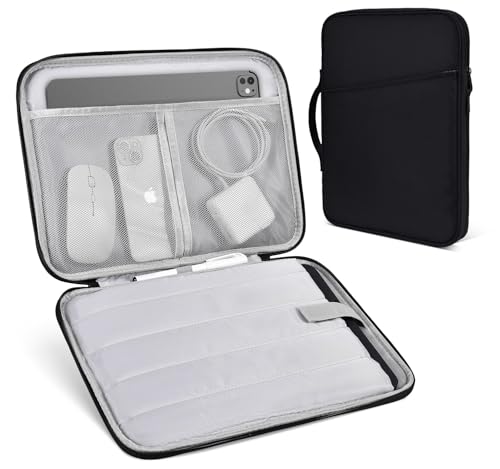 13 inch Surface Sleeve Case for 13-inch New Surface Pro 11th Copilot+PC, Pro 10/9/8/X, Shockproof Protective Padded Carrying Travel Bag, Black