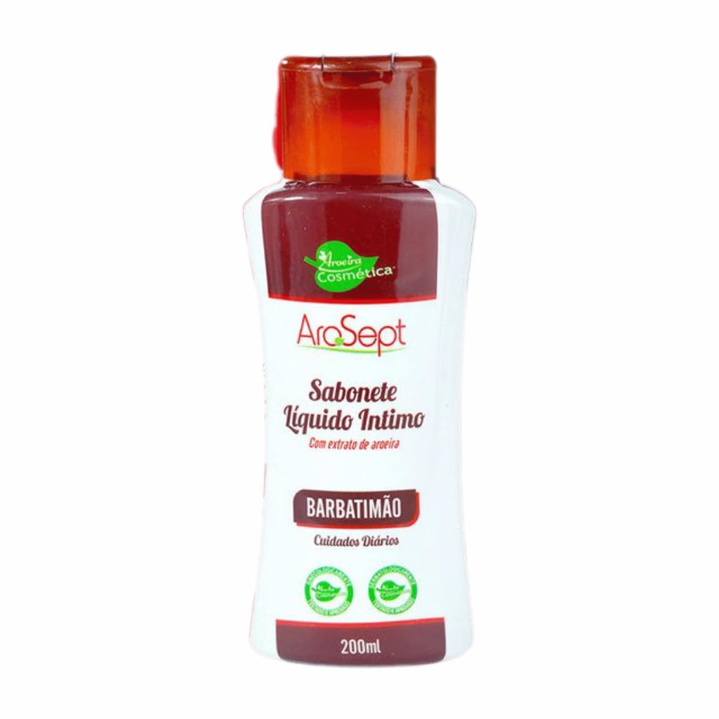 Sabonete Íntimo AroSept Barbatimão 200mL – pH Equilibrado com Aroeira – Aroeira Cosmética