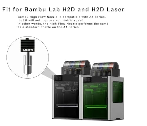 Image of Bambu Lab H2D 3D Printer with High-Speed CoreXY Printing, Dual Extrusion, Large Build Volume, Auto Bed Leveling, Silent Operation, and Precision FDM Printing for Hobbyists and Professionals