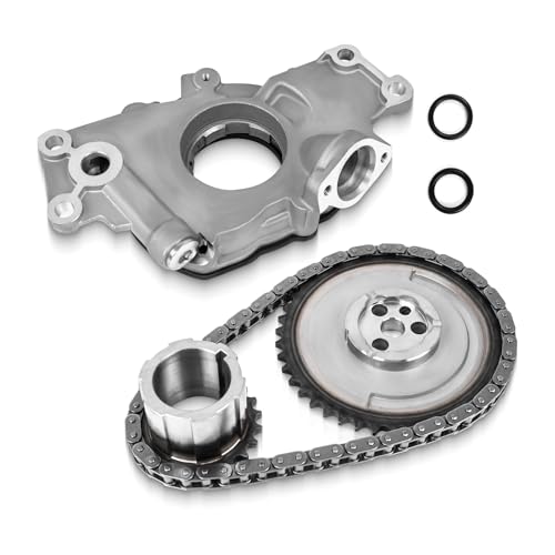 Engine Oil Pump & Timing Chain Kit - Compatible with Chevy Avalanche/Silverado/Tahoe/Express/Suburban for GMC Sierra 1500/Yukon/Savana - Fits 4.8L 5.3L 6.0L LS Engines (LS1 LS2 LS3)