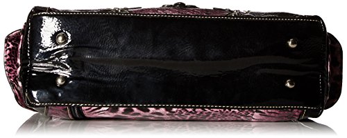 Western Cross Leopard Handbag Rhinestone Pocket Purse With Matching Wallet (PINK)4