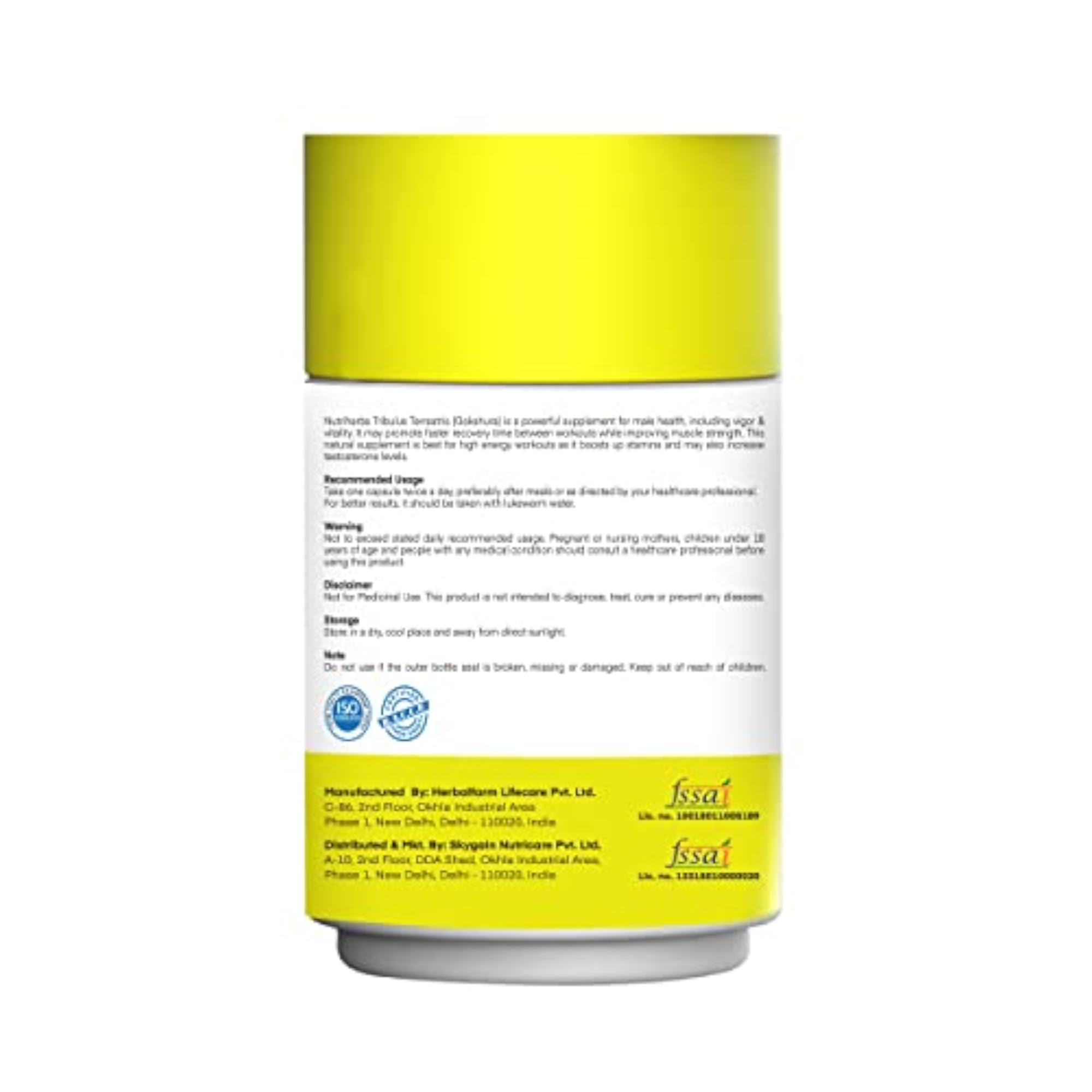 Tribulus Terrestris Capsules, 800mg