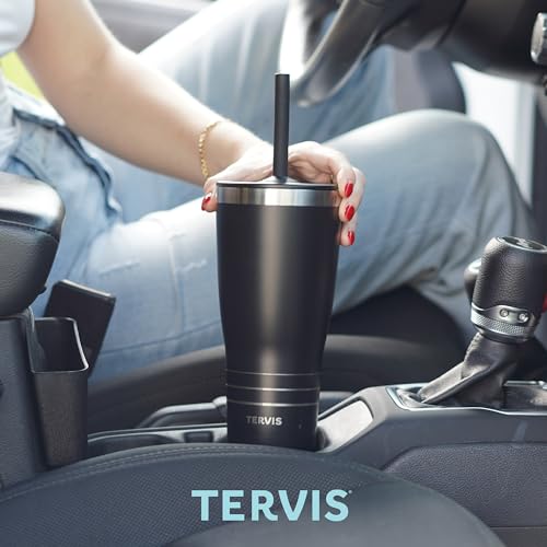 Tervis Copo térmico Traveler USA - Play The Anthem de parede tripla mantém as bebidas frias e quente