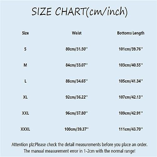 Pantalon de jogging ample en lin beige pour homme décontracté