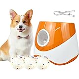 Blendra Dog Ball Launcher, Automatic Ball Thrower for dogs with Adjustable 20-46FT Launch Distance Ball Thrower Machine for Small & Medium Dogs,Interactive Fetch Toy with 3 Tennis Balls