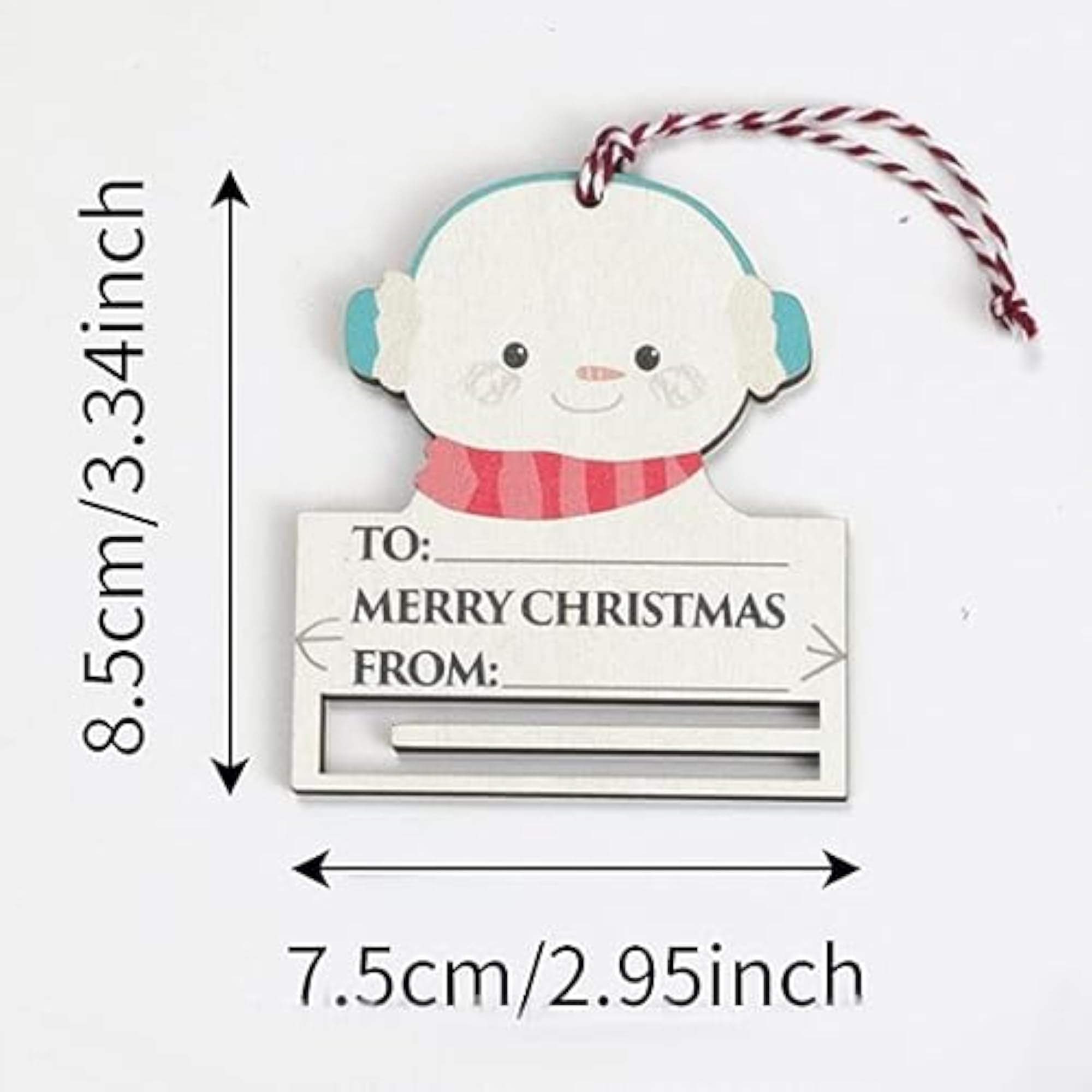 Christmas Money Holder with Snowman Design