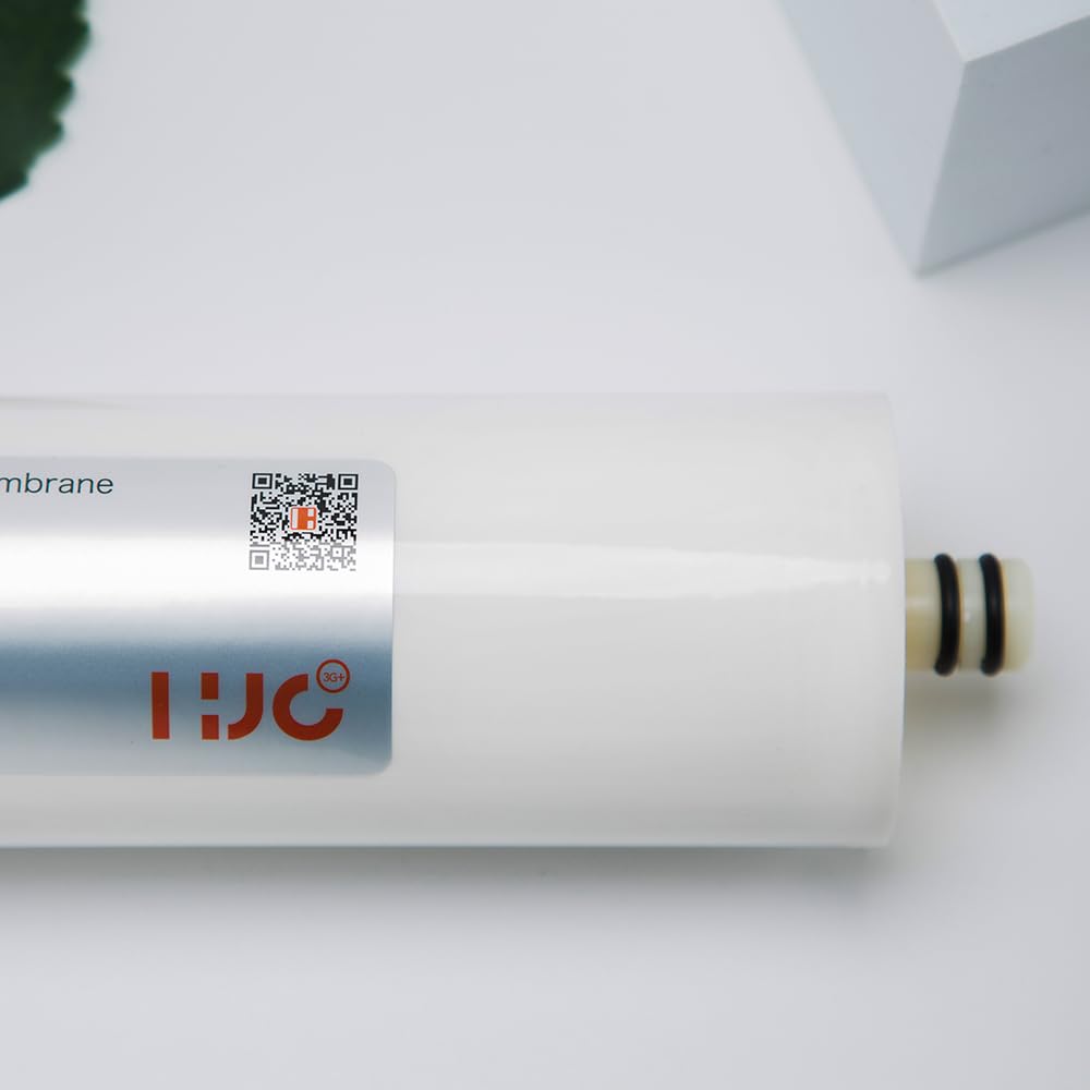 HJC Membrana de ósmosis inversa 600 GPD 3013-600, Filtro RO para zonas de alto valor TDS (hasta 4.500 ppm), Tasa de rechazo del 97%, Filtro de reemplazo de alto rendimiento para agua dura