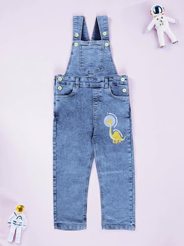 Image of KiddoPanti Boys Denim Dungaree Pant