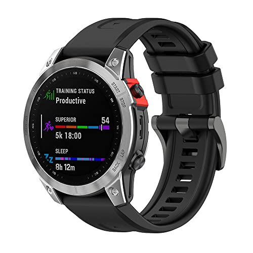 Correa de silicona para Garmin Fenix 7X soluciona rozaduras pulsera ajuste rápido 22mm ágata 3