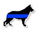 German Shepard K9 Blue Line Police Sticker Decal for Car Truck Laptop Cup
