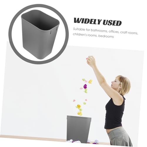 Bote de basura pequeño rectangular para cocina y dormitorio miniatura 4