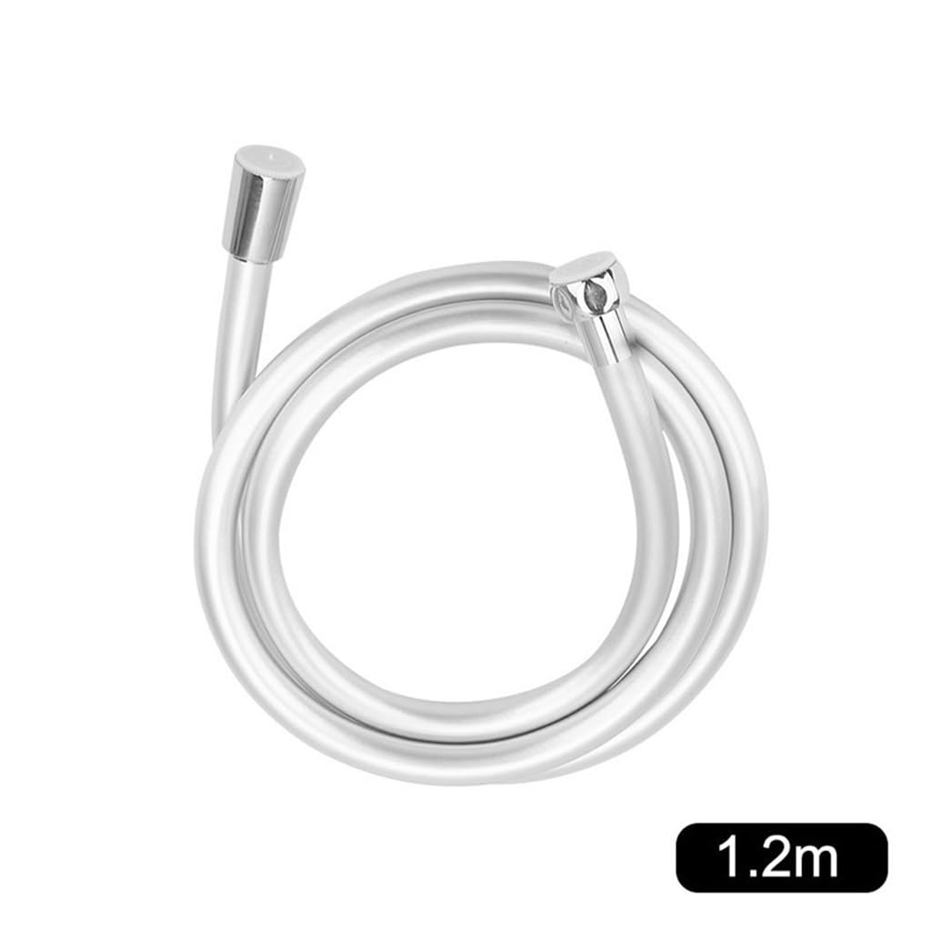 Manguera de Ducha Flexible de Acero Inoxidable, Manguera de Ducha de Alta presión, fontanería, for Accesorios de baño, Manguera Universal GI/2 antibobinado de Mano Flexible de PVC(PVC 1.2m)