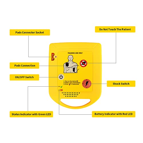 image for X XFT Mini AED Trainer, XFT-D0009 AED Practice Training Device, Englis