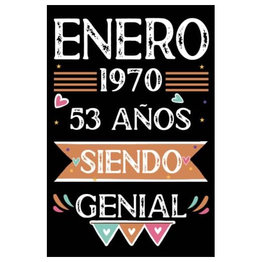 CUADERNO, Enero 1970, 53 Años Siendo Genial: Libro de visitas, cuaderno, 110 páginas de felicitaciones, idea de regalo, regalo Para la esposa, novia, mujer, La madre