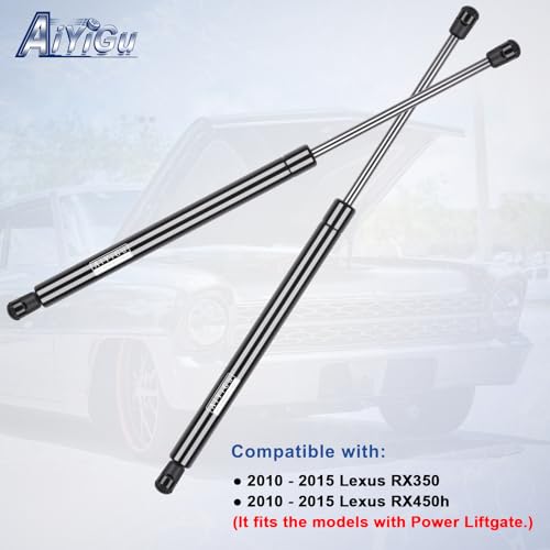 AiYiGu 2PCS Rear Liftgate Hatch Tailgate Shocks Struts Lift Supports Gas Springs Compatible with Lexus RX350 2010-2015, Lexus RX450h 2010-2015 (6756,PM3066,with Power Rear Liftgate Hatch Tailgate)