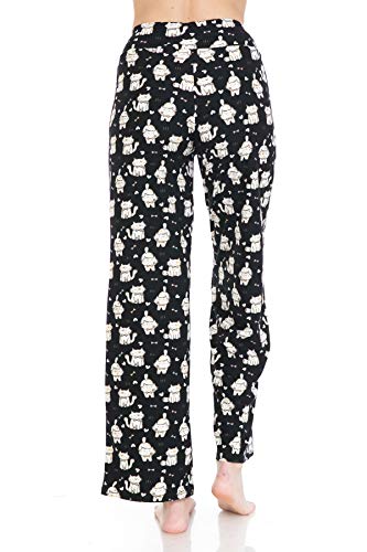 Image of Leggings Depot Women's Wide Leg Drawstring Pajama Pants for Lounge, Sleep