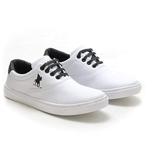 Kit Tênis Casual Polo Sapatênis Masculino Almofadado + Boné Cor:Branco,Tamanho:41