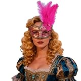 Generisch Elegante media máscara para bailes de máscaras, fiestas de disfraces, espectáculos, fiestas de carnaval (talla única)