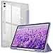 Produktbild Fintie Hybrid Hülle für Samsung Galaxy Tab S9 FE+/Tab S9 Plus 12.4 Zoll 2023 Tablet mit Stifthalter - Stoßfeste Schutzhülle mit transparenter Hartschale auf der Rückseite, Pastellviolett