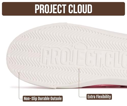 Image of Project Cloud Canvas Sneakers for Women - Memory Foam Slip On Shoes Women Footwear - Lightweight and Non Slip Fashion Sneakers (Seasalt)