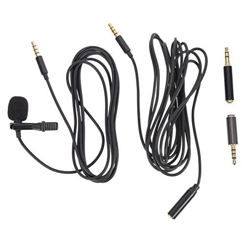 GLSTOY 2 Sets Professional Microphone Kit for Phone and Laptop Durable Mic Kit with Adapters for Interviews Recording and Live Performances