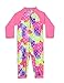 weVSwe Costume Da Bagno Del Bambino Protezione Solare Rash Guard Con Cerniera Cavallo, Bilancia per pesce rosa., 18 mesi