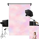 Kate 1.5x2.2m ピンク 誕生日 背景布 桜の花 ピンク 写真 背景 人物撮影 撮影用 背景 布 カスタマイズ可能背景