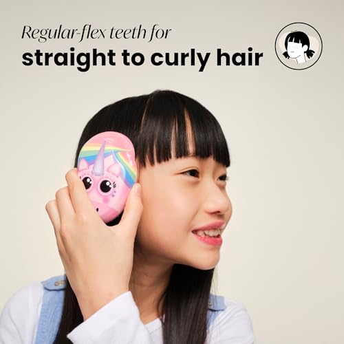 Tangle Teezer The Mini Original Detangling Hairbrush, Rainbow The Unicorn