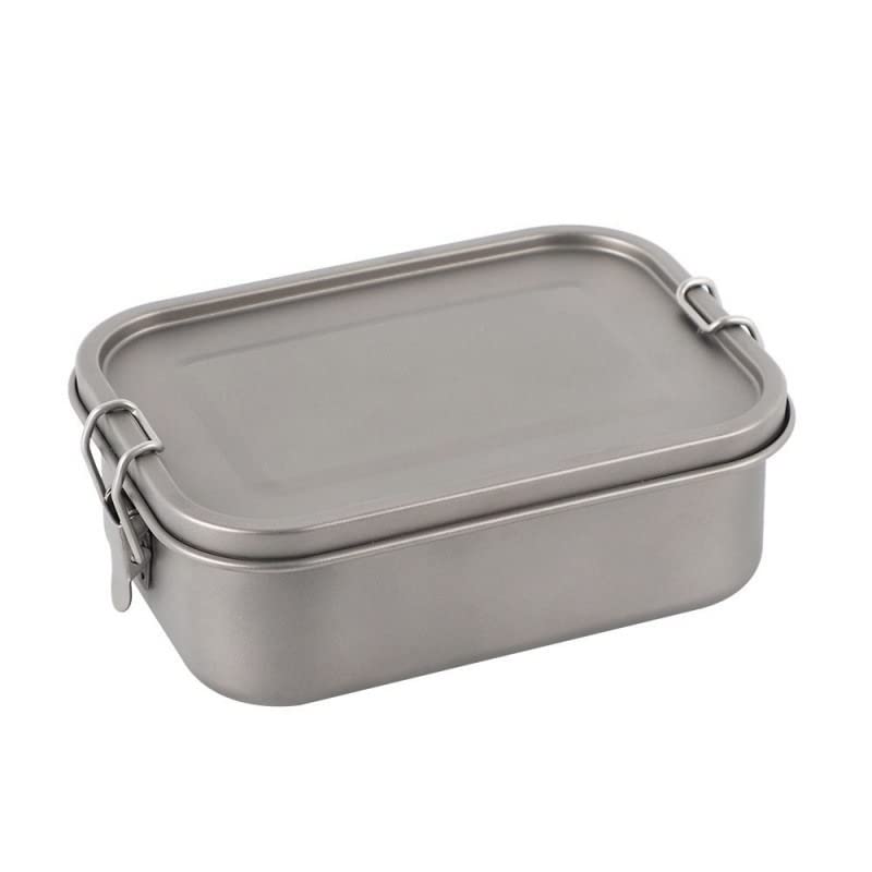 1 STÜCK Reine Titan-Lunchbox Tragbare multifunktionale Lunchbox (800 ml a)