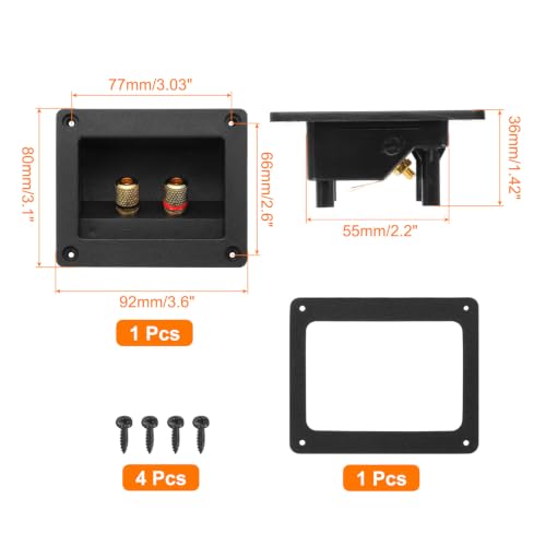 Terminal para caja de parlante 3 pulg cuadrado MECCANIXITY miniatura 2