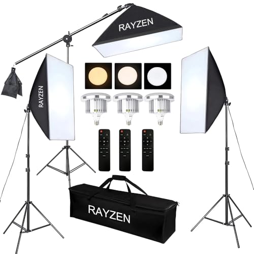 三色LED ソフトボックス3台 照明キット 50×70cm 2m三脚スタンド付属 Amazon | RAYZEN 三色LED ソフトボックス3台 照明キット 照明 撮影
