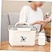 Ipetboom Dual-Layer Portable Medicine Storage Box Household First Aid Chest Lid Moisture-Proof Emergency Organizer for Family Use