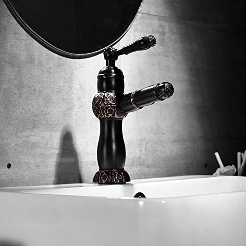 Antike Messing Messing Bad Tap Black Basin Wasserhahn Vintage Kitchen Sink Tap Messing Tap Becken Stand Mixer Wasser Bronze Armaturen