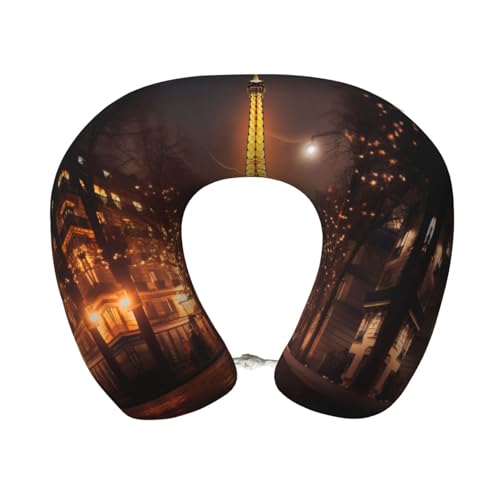 Almohada de viaje espuma viscoelástica negra